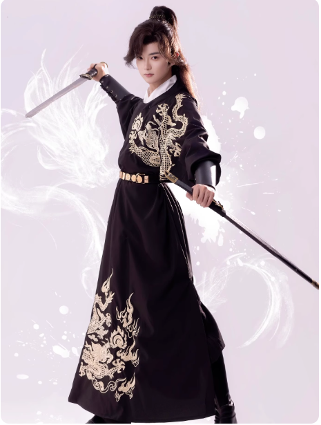 【御龙】Tang style men's Hanfu suit set