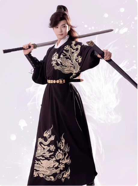 【御龙】Tang style men's Hanfu suit set