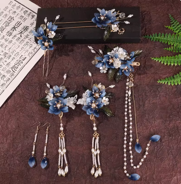 Hanfu Headwear Hairpin and Hair Accessories Set