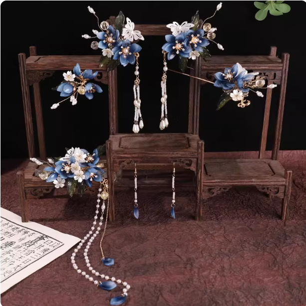 Hanfu Headwear Hairpin and Hair Accessories Set