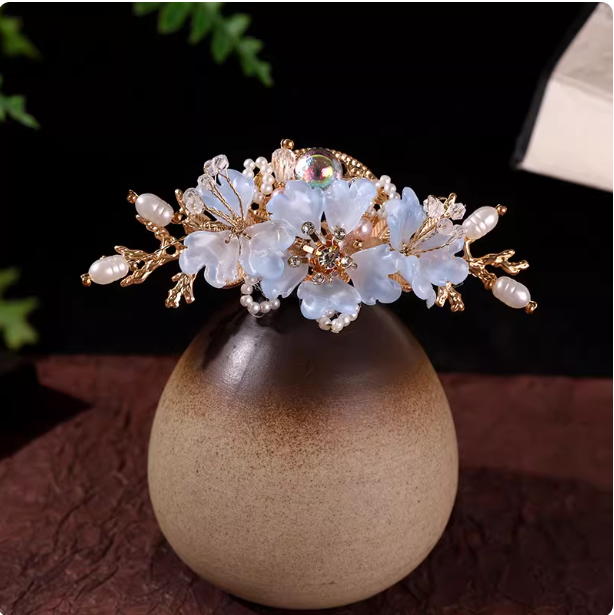 Hanfu headwear tassel step rocking hairpin complete set