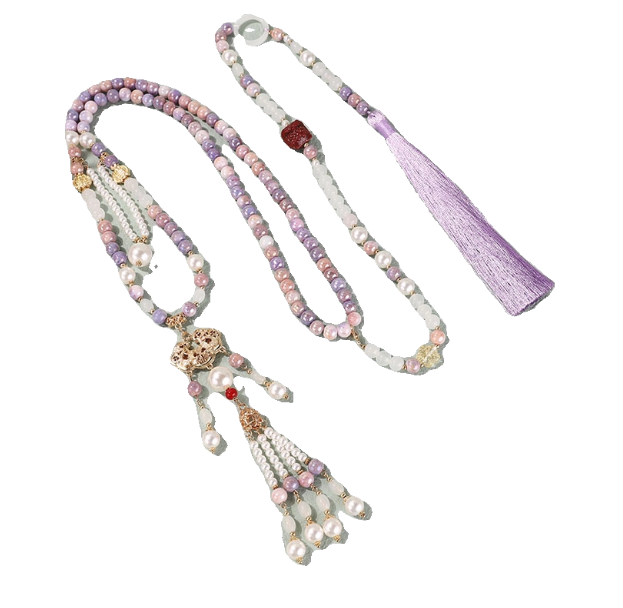 New Chinese style necklace, antique style Hanfu accessories