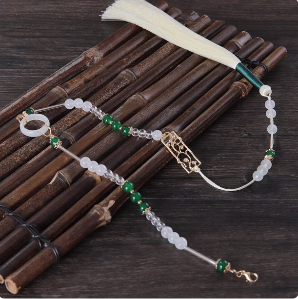 Ming Dynasty antique style tassel necklace Hanfu accessories