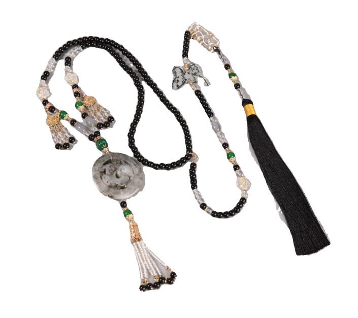 Hanfu accessories long tassel necklace