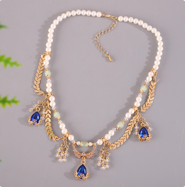 Antique Hanfu Accessories Pearl Necklace