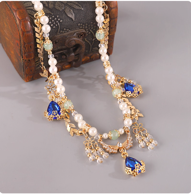 Antique Hanfu Accessories Pearl Necklace
