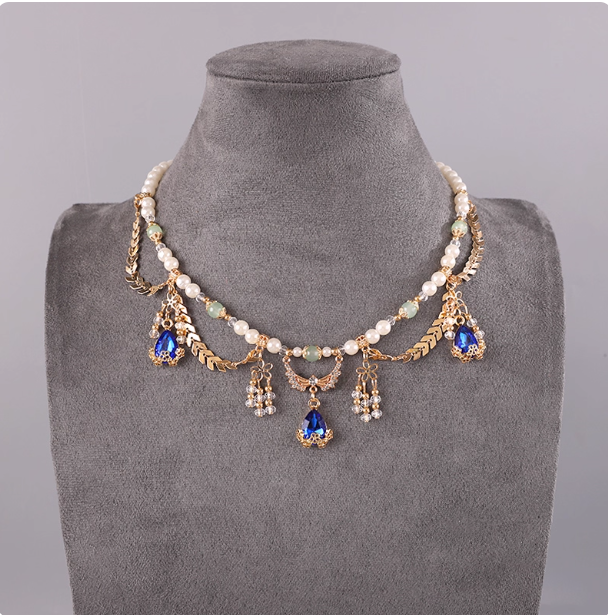 Antique Hanfu Accessories Pearl Necklace