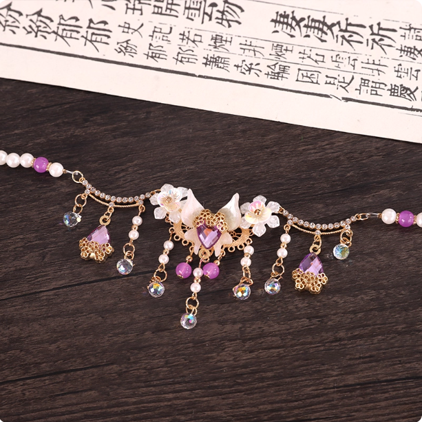 Antique style necklace Hanfu accessories