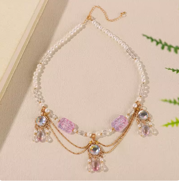 New Chinese Hanfu Accessories Imitation Pearl Necklace