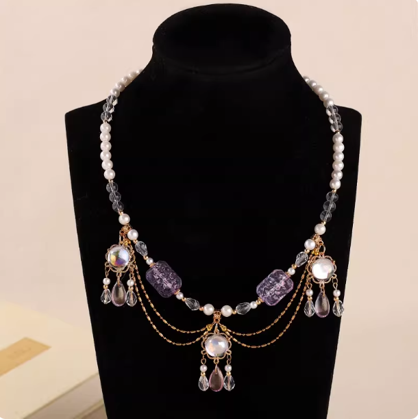 New Chinese Hanfu Accessories Imitation Pearl Necklace