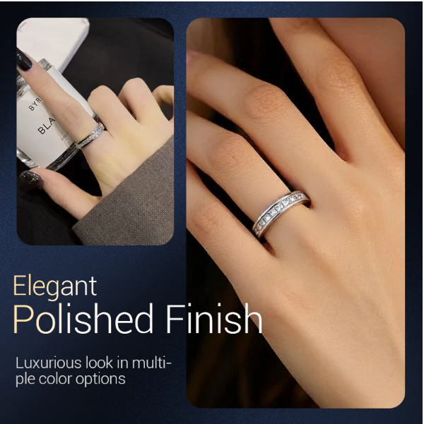 Rotating ring in titanium and steel with zirconite