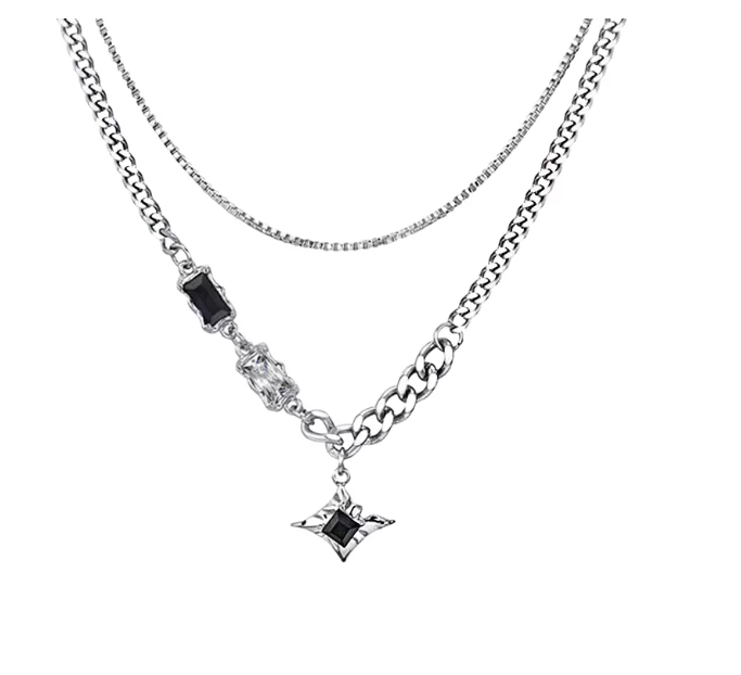 Star Cuban Chain Necklace | Hip-Hop Luxury