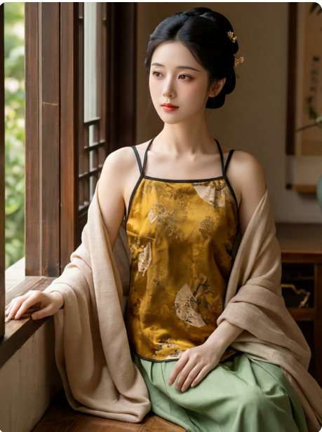 Silk Hanfu Bellyband Lingerie Set | 3 Colors