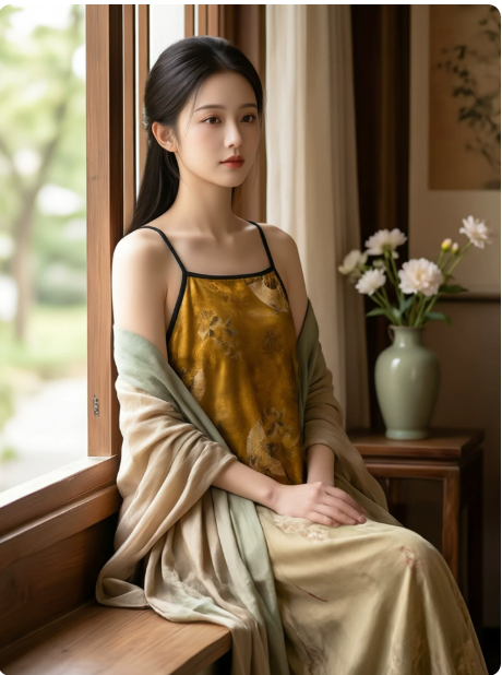 Silk Hanfu Bellyband Lingerie Set | 3 Colors