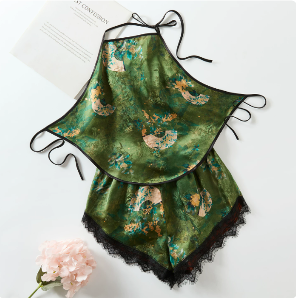 Silk Hanfu Bellyband Lingerie Set | 3 Colors
