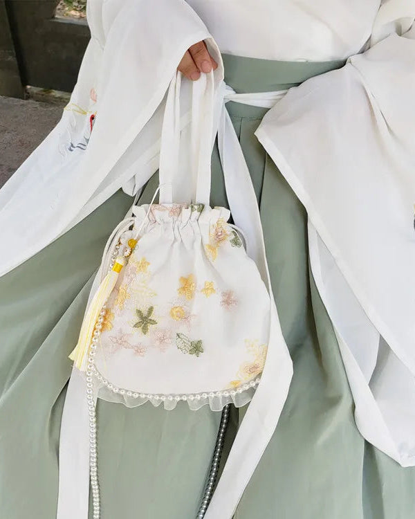 New Pearl Hanfu Bao Sen Series Women's Bag Chinese Style Diagonal Cross Matching Ancient Tassel Ancient Style