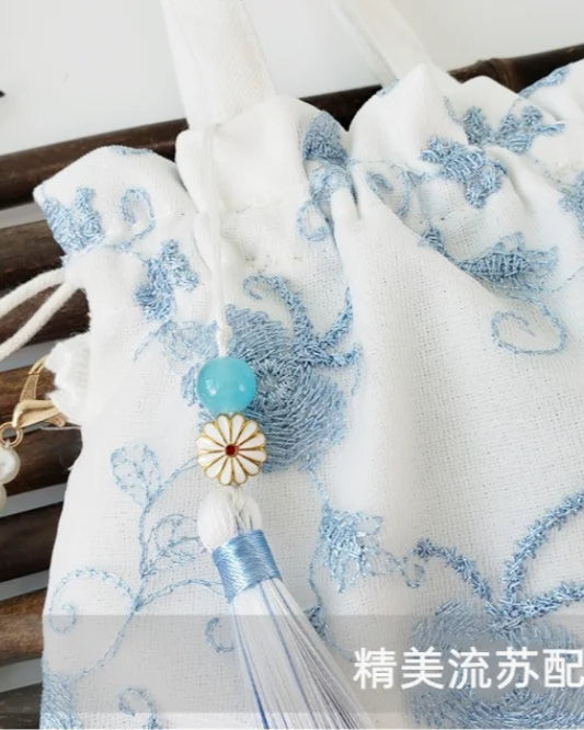 New Pearl Hanfu Bao Sen Series Women's Bag Chinese Style Diagonal Cross Matching Ancient Tassel Ancient Style