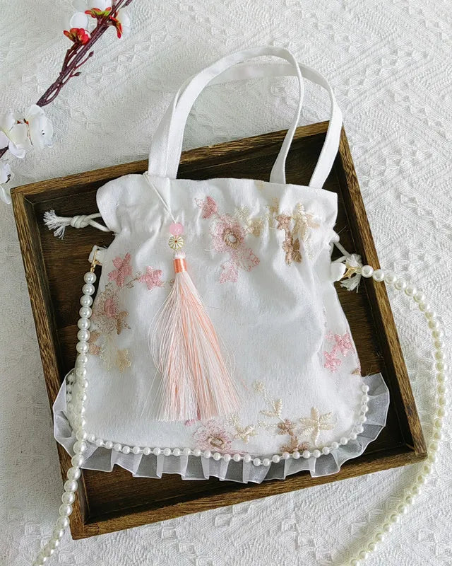 New Pearl Hanfu Bao Sen Series Women's Bag Chinese Style Diagonal Cross Matching Ancient Tassel Ancient Style