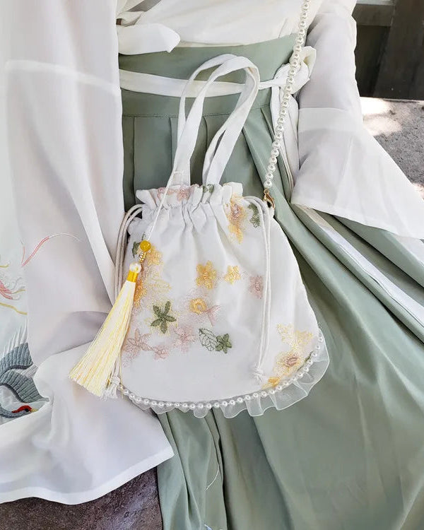 New Pearl Hanfu Bao Sen Series Women's Bag Chinese Style Diagonal Cross Matching Ancient Tassel Ancient Style