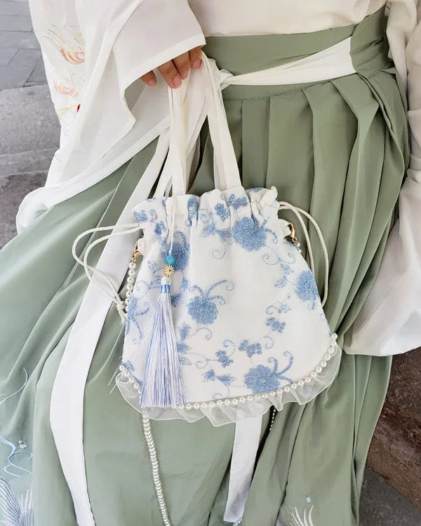 New Pearl Hanfu Bao Sen Series Women's Bag Chinese Style Diagonal Cross Matching Ancient Tassel Ancient Style