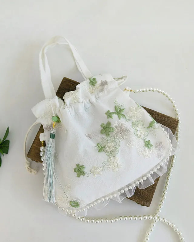 New Pearl Hanfu Bao Sen Series Women's Bag Chinese Style Diagonal Cross Matching Ancient Tassel Ancient Style