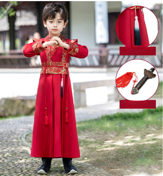 [凌风]Boys' Hanfu Ancient Style Martial Arts