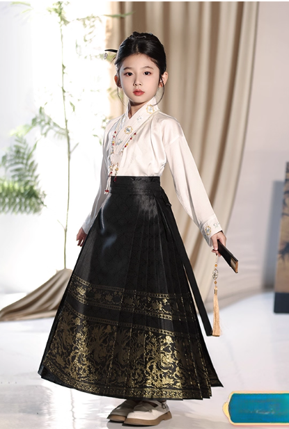 [喜上眉梢 】Ma Mian Skirt Girls' Hanfu Set
